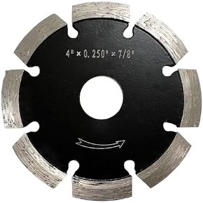 4.5" Crack Chaser Blade for Concrete Repair 1/4" Width, 7/8"-5/8" | Diamond V-cut blade for concrete, asphalt repair and joint widening. 1/4" Segment Width, 7/8"-5/8" Nonthreaded in Kuwait