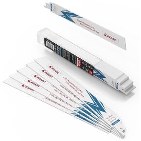 EZARC Bi-Metal Reciprocating Saw Blades, 9-Inch 14+18TPI, Steel, 25-Pack in Kuwait