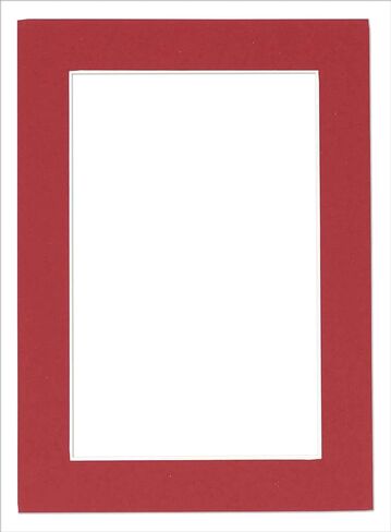 11x14 Bevel Cut Mat for 8.5x11 Photo | Red Picture Matboard for Frames Measuring 11x14 Inches - Matte to Display Art Measuring 8.5 x 11 Inches - Acid Free ONE MAT in Kuwait