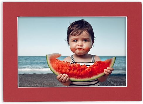 11x14 Bevel Cut Mat for 8.5x11 Photo | Red Picture Matboard for Frames Measuring 11x14 Inches - Matte to Display Art Measuring 8.5 x 11 Inches - Acid Free ONE MAT in Kuwait