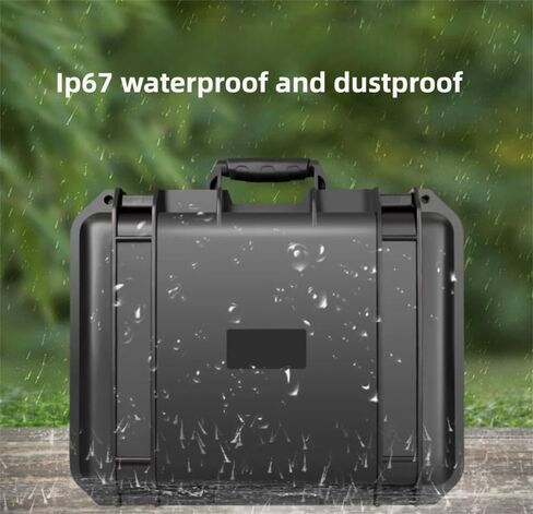 Hard Carrying Case for DJI drones, IP67 Waterproof Shockproof ABS Storage Case with Foam Insert for Drone and Accessories (H7.28‘’) in Kuwait