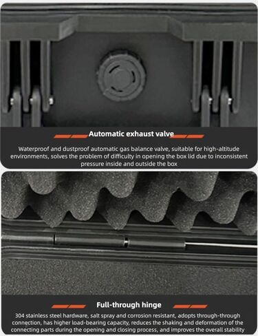 Hard Carrying Case for DJI drones, IP67 Waterproof Shockproof ABS Storage Case with Foam Insert for Drone and Accessories (H7.28‘’) in Kuwait