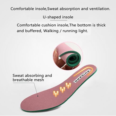 RUIDENG Platform Sneakers for Women Air Cushion | Walking Shoes Women Comfortable All Day | Thick Rocker Bottom in Kuwait