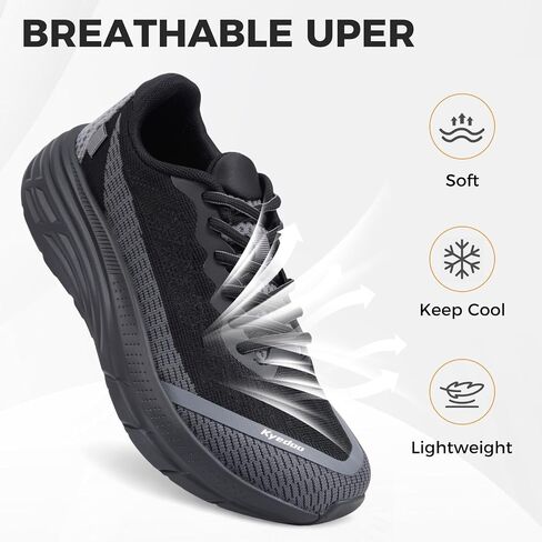 Kyedoo Women's Wide Toe Walking Shoes Running Tennis Sneakers | Wide Toe Box, Comfortable, Cushion, Non-Slip, Athletic Workout Cross Training Sports Fashion Shoes, Breathable, Casual in Kuwait