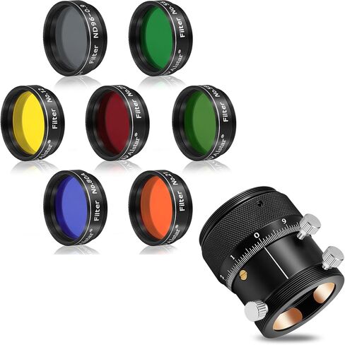 Alstar 1.25" High Precision Double Helical Focuser - Bundle with - Filter Set of 1.25-Inch Seven in Kuwait