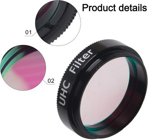 1.25 Inch UHC Telescope Filter, Light Pollution Reduction Filter for Night Sky Nebula Observation in Kuwait