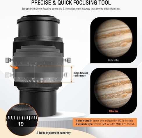 Alstar 2" Helical Micro Focuser - Bundle with - 2 Inch Telescope Moon Filter Kit in Kuwait