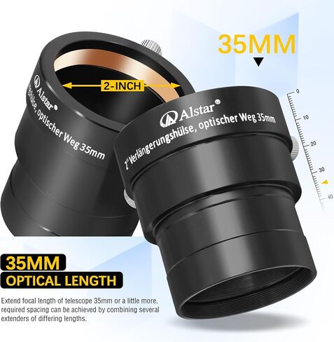Alstar 2" UHC (Ultra High Contrast) Filter - Bundle with - Eyepiece Extension Tube Optical Length 35mm in Kuwait