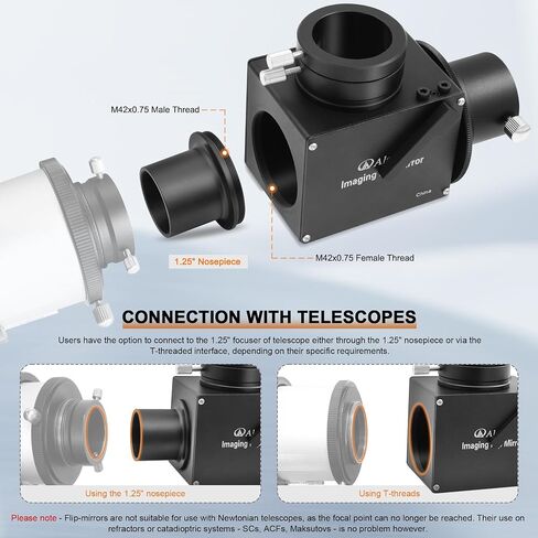 Alstar 1.25" O-III Filter - Bundle with - 1.25 Inch Flip Mirror in Kuwait