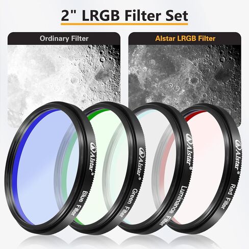 Alstar 2" Narrowband O-III Filter - Bundle with - Telescope LRGB 2 Inch Filter Set in Kuwait
