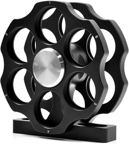 Dual Wheel Filter Wheel Holder, Cage-Type Coaxial Design with M6 Threaded Interface and Sm1 Thread, Accommodates 12 Filters 1in, for Optical Viewing Telescopes and Imaging Accessories in Kuwait