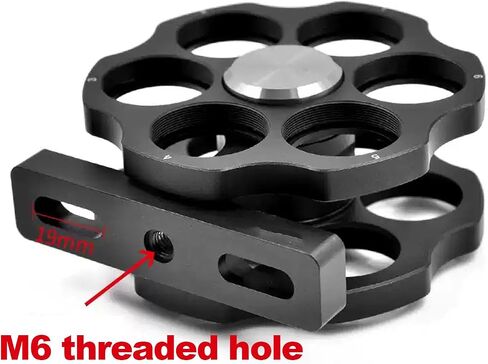 Dual Wheel Filter Wheel Holder, Cage-Type Coaxial Design with M6 Threaded Interface and Sm1 Thread, Accommodates 12 Filters 1in, for Optical Viewing Telescopes and Imaging Accessories in Kuwait