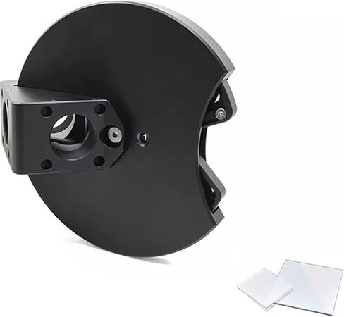 Dichroic Filter Wheel for Telescope,5-Position Cage Filter Wheel with Sm1 and M4 Screw Hole, Thickness <1.1mm, for Optical Viewing Telescopes and Imaging Accessories in Kuwait