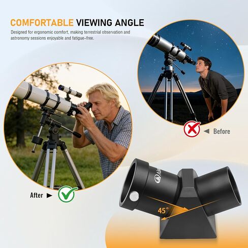 Alstar 1.25" UHC (Ultra High Contrast) Filter - Bundle with - 1.25" 45-Degree Diagonal Prism in Kuwait