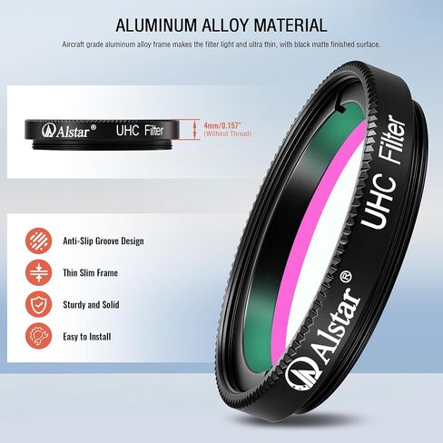 Alstar 1.25" UHC (Ultra High Contrast) Filter - Bundle with - 1.25" 45-Degree Diagonal Prism in Kuwait