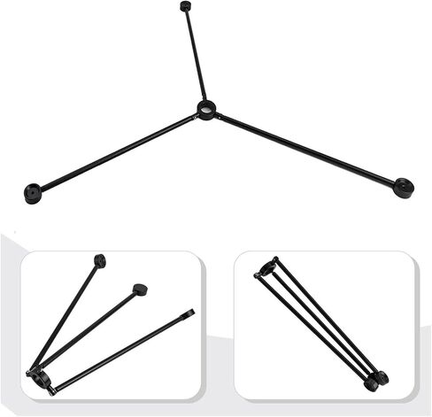 Foldable Floor Guide Tripod with for Stabilizer Support Metal Rod Sections and Anti Slip Round Feet for Measurement in Kuwait