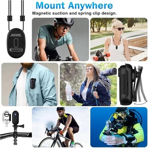 Full HD WiFi Mini Body Camera, Portable Sports Recorder for Motorcycle Helmet Handlebar Road Shooting in Kuwait