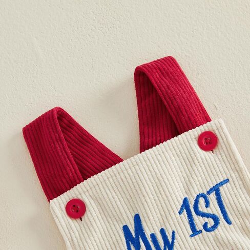 Newborn Baby Girl Boy 4th of July Romper Letter Embroidery Bodysuit Jumpsuit Cute Infant Summer Patriotic Clothes in Kuwait