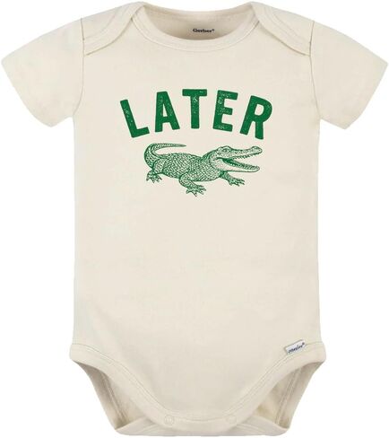 Ink Trendz Later Aligator Onesie, Alligator Baby Bodysuit, Newborn Outfit, Baby Clothes, Gift for Children in Kuwait