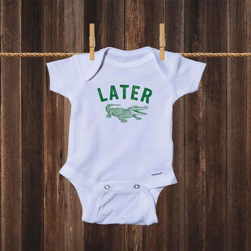 Ink Trendz Later Aligator Onesie, Alligator Baby Bodysuit, Newborn Outfit, Baby Clothes, Gift for Children in Kuwait
