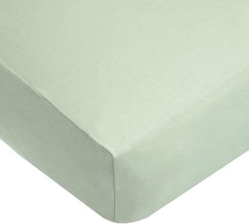 TL Care Cotton Fitted Crib Sheet 52x28, Celery in Kuwait