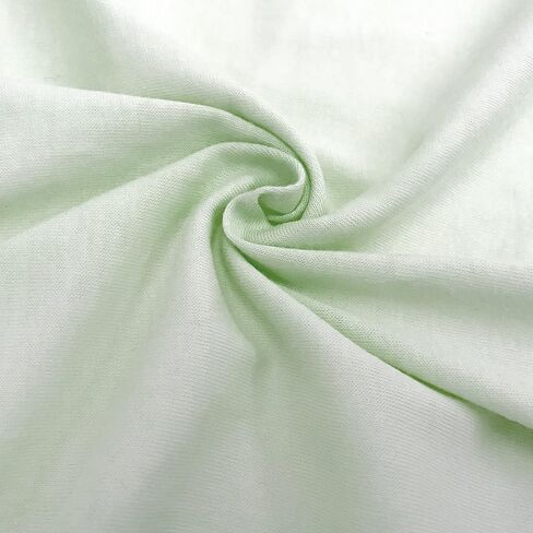 TL Care Cotton Fitted Crib Sheet 52x28, Celery in Kuwait