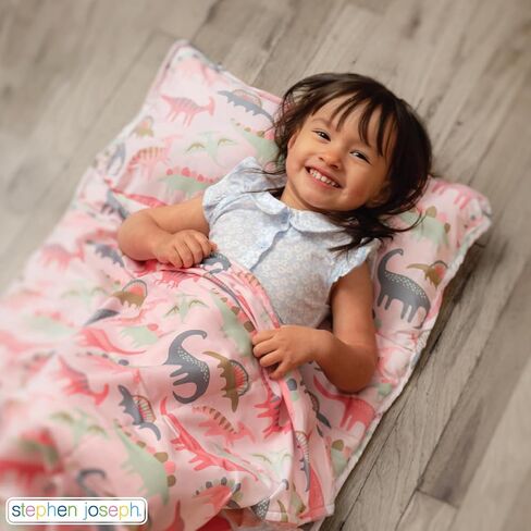 Stephen Joseph, Toddler All Over Print Nap Mat with Soft Blanket and Removable Pillow for Boys & Girls, Kids Sleeping Bag for Elementary, Daycare, Preschool with Carry Handle, Camo in Kuwait