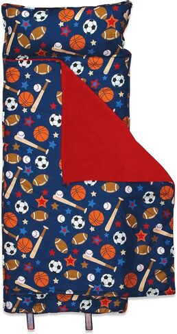 Stephen Joseph, Toddler All Over Print Nap Mat with Soft Blanket and Removable Pillow for Boys & Girls, Kids Sleeping Bag for Elementary, Daycare, Preschool with Carry Handle, Camo in Kuwait