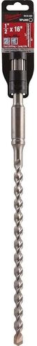 MILWAUKEE'S Hammer Drill Bit, Spline, 1/2X16 In, Silver, Pack of 1 (48-20-4051) in Kuwait