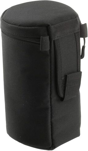 Navitech Black Polyester Camera Lens Case with MOLLE Style Strap Suitable for The Sony SEL70350G in Kuwait