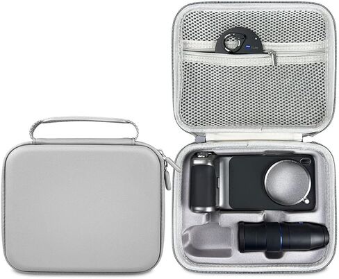 Camera Storage Case Suitable for Vivo X300 Pro and X200 Ultra, Waterproof Shockproof Organization Package Fit for Telephoto Lens, Extender and Handle (Gray) in Kuwait