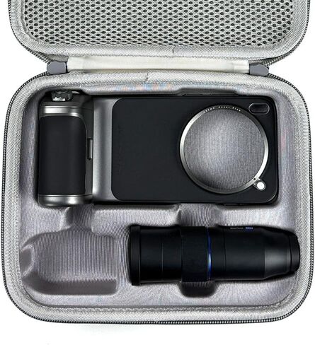 Camera Storage Case Suitable for Vivo X300 Pro and X200 Ultra, Waterproof Shockproof Organization Package Fit for Telephoto Lens, Extender and Handle (Gray) in Kuwait