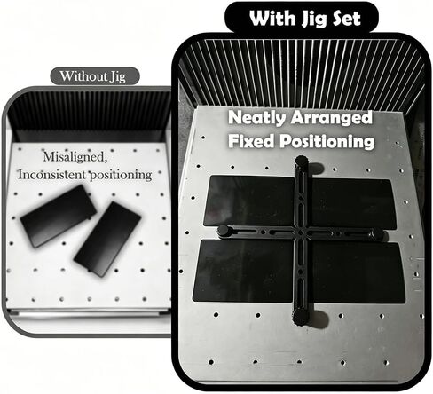 Laser Engraver Fence Kit for xTool F1 & F2 Ultra – 7Pcs Precision Positioning Jig & Alignment Fence for Repeatable Laser Engraving, Positioning Guide Fixture Set for Consistent Placement in Kuwait