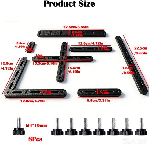 Laser Engraver Fence Kit for xTool F1 & F2 Ultra – 7Pcs Precision Positioning Jig & Alignment Fence for Repeatable Laser Engraving, Positioning Guide Fixture Set for Consistent Placement in Kuwait