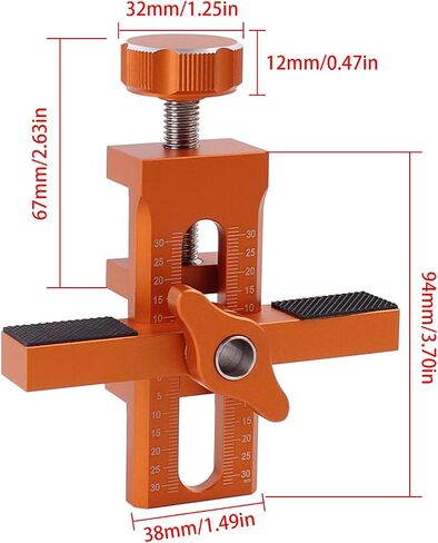 Cabinet Door Positioning Tool, Adjustable Cabinet Door Installation Positioner, Aluminum Cabinet Door Mounting Jig for Installing Frameless Cabinets for Face Frame in Kuwait
