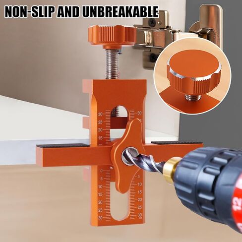 Cabinet Door Positioning Tool, Adjustable Cabinet Door Installation Positioner, Aluminum Cabinet Door Mounting Jig for Installing Frameless Cabinets for Face Frame in Kuwait