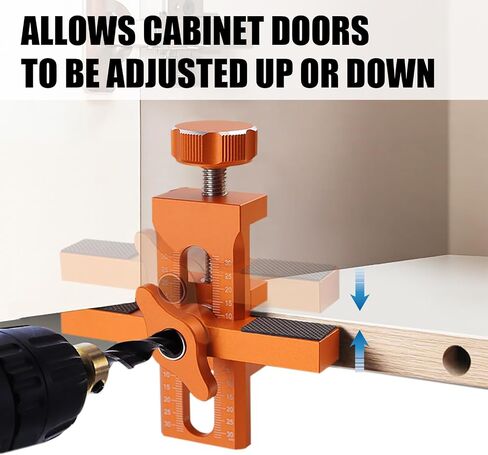 Cabinet Door Positioning Tool, Adjustable Cabinet Door Installation Positioner, Aluminum Cabinet Door Mounting Jig for Installing Frameless Cabinets for Face Frame in Kuwait