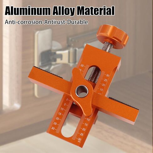 Cabinet Door Positioning Tool, Adjustable Cabinet Door Installation Positioner, Aluminum Cabinet Door Mounting Jig for Installing Frameless Cabinets for Face Frame in Kuwait