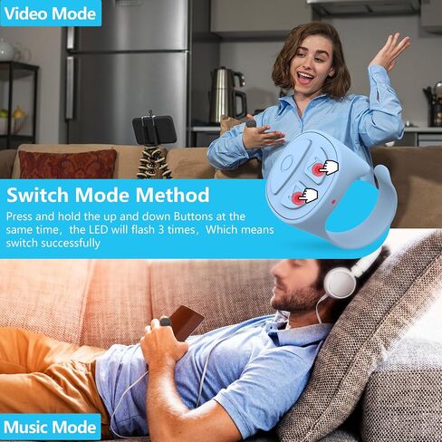 Tiktok Scrolling Ring for iPhone, Bluetooth Camera Remote Control, Remote Control for TIK Tok Scrolling Ring for iPhone, Android (Blue) in Kuwait