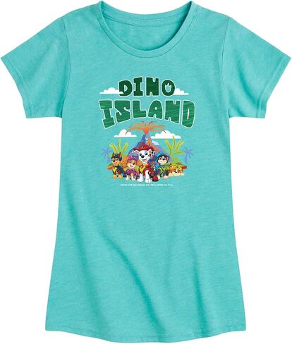 Paw Patrol: The Dino Movie - Dino Island - Toddler Girls Fitted Short Sleeve T-Shirt in Kuwait