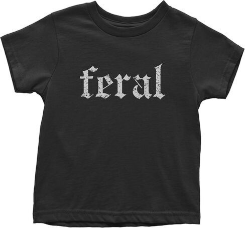 Feral Club Rat Festival Rave EDM Toddler T-Shirt, Soft Cotton in Saudi Arabia