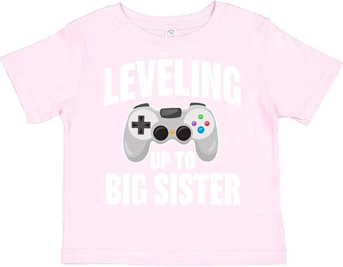 inktastic Leveling Up to Big Sister Toddler T-Shirt in Kuwait