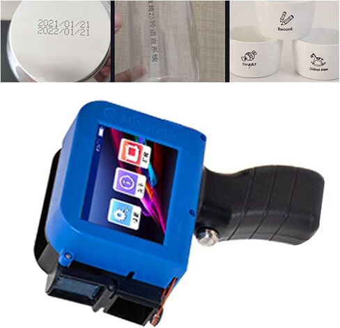 YWBL-WH Handheld Inkjet Printer Handheld Inkjet Coding Machine Portable Printer 12.7mm Print Height LED Touch Screen Smart Quad Core CPU Type C Computer Connection for Date in Kuwait