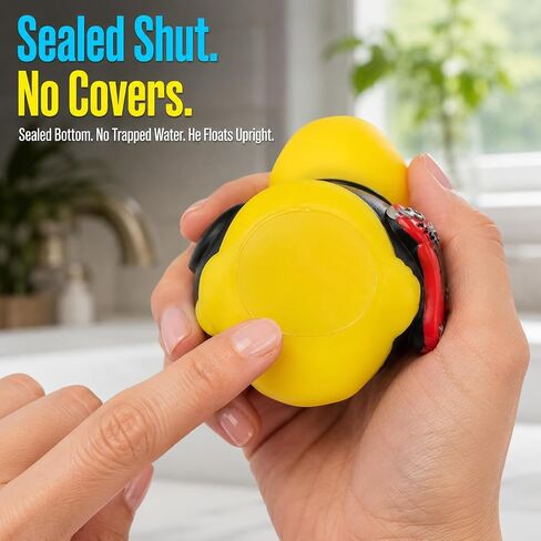 3 Inch DUCKY CITY Rock n Roll Rubber Duck [Sealed, Floats Upright] for Jeeps, Guitar Music Bath Toy for Kids and Toddlers, Baby Safe Funny Duck Gift, Collectible Rubber Duckies, Party Favor in Kuwait