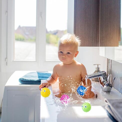 Toddler Bath Toy - 4 Pack Novelty Sea Animal Dolphin Water Balls Pool Toys Outdoor Activity Game Bath Tub Sensory Dolphin Absorbent Water Splash Balls Bomb, Swimming Pool Floating Swim Toys in Kuwait