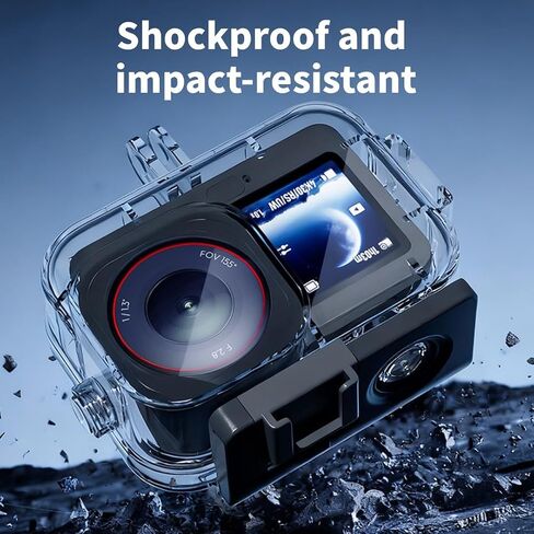 Waterproof Case for DJI Osmo Action 6 Camera, Underwater Housing Shell Cage 70M/230FT Diving Housing Underwater Dive Cover Protective Shell with Bracket Accessories in Kuwait