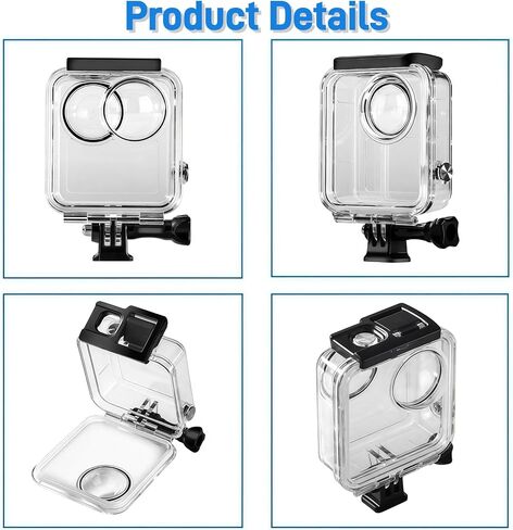 Waterproof Housing Case for GoPro MAX Action Camera, 40M Underwater Diving Protective Diving Case Shell for GoPro MAX with Bracket Mount Accessories kit (Not for MAX 360 2025) in Kuwait