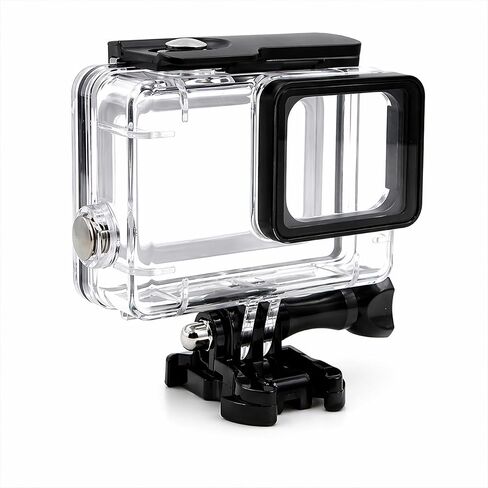 Waterproof Housing for Gopro Hero 7/6/5, 148FT/45M Underwater Dive Protective Case Shell with Mounting Base and Long Screw, Action Camera Accessories for Gopro Hero5/6/7 Black in Kuwait