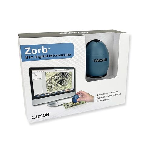 Zorb, 81x Digital Microscope | USB Compatible with Windows and macOS (2MP) - High Definition Digital Microscopy Tool for Adults, Students, Kids (MM-500) in Kuwait