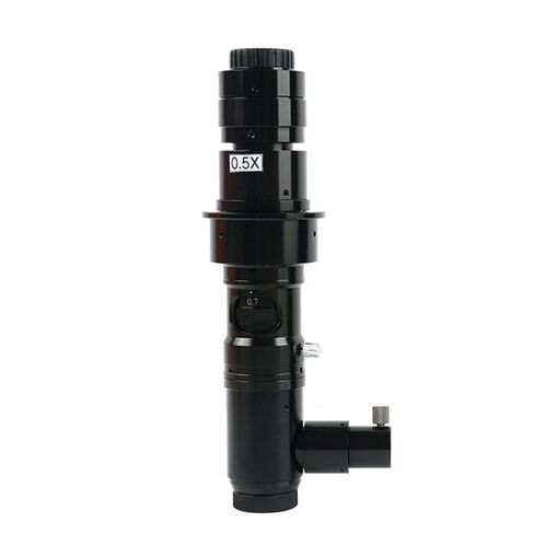 Microscope Observation 180X/300X C Mount Zoom Industrial Video Microscope Camera Coaxial Light Lens for Touch LCD ITO PCB Detection(180X) in Kuwait
